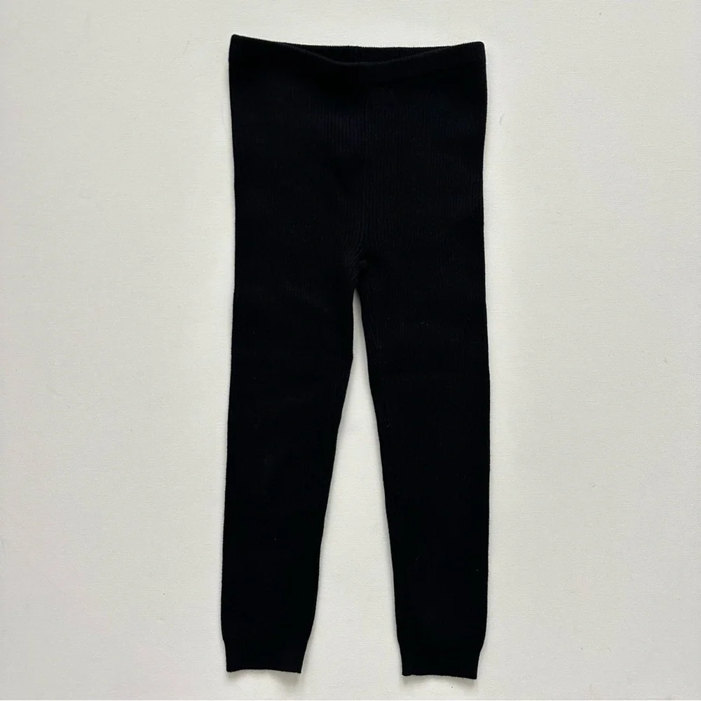 Baby Gap Black Ribbed Leggings Siz 5 Years